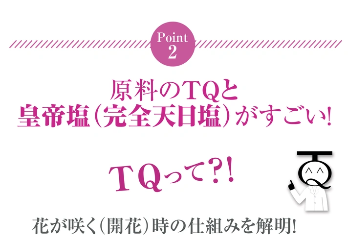 ポイント２原料がすごいTQ塩石けん皇帝塩入り